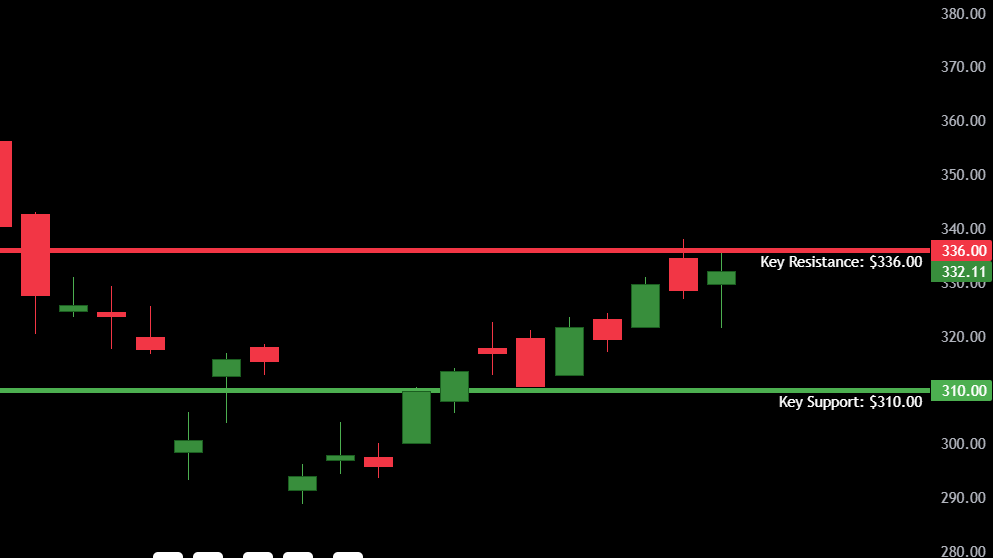 TSLA Support and Resistance for July 23